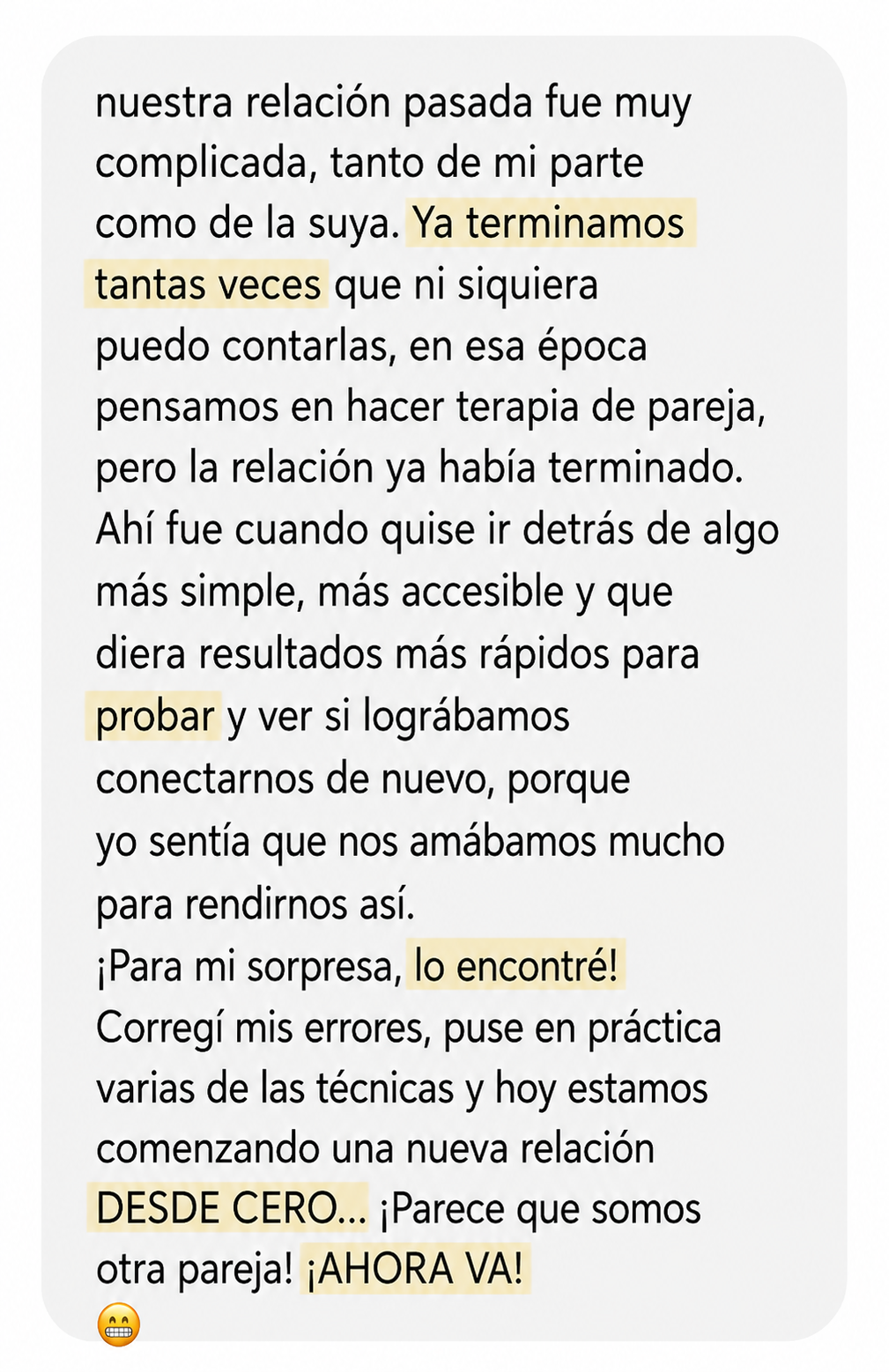 Testimonio real 1