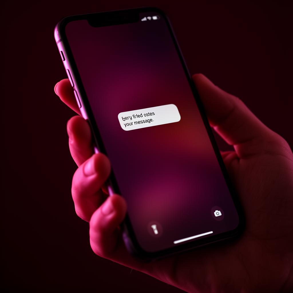 Mensaje en el celular