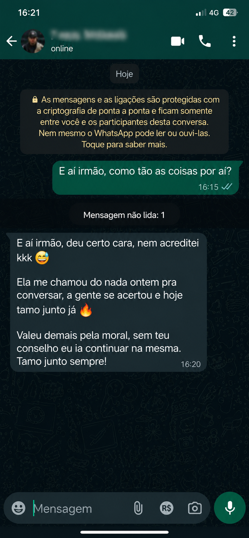 Depoimento real de aluna 3